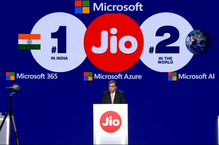 Mukesh Ambani, Reliance AGM, Microsoft, IOT, AI, Blockchain, Cloud Services, Microsoft Azure, Satya Nadella, Digital Transformation, startup, Indian Startups, Automation, Augmented Reality, Visual Reality, Artificial Intelligence, better india, technology, data centers, Cloud based solutions, data analytics, Cognitive Services, Blockchain Technology, IoT Devices, Edge Computing, Indian Economy, Indian Businesses